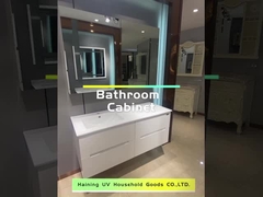 Cabinets de salle de bains de luxe de PVC de SONSILL vanité de salle de bains de 47 pouces